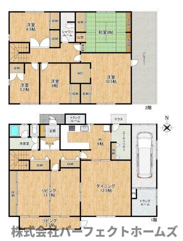 東香里2丁目戸建の間取り