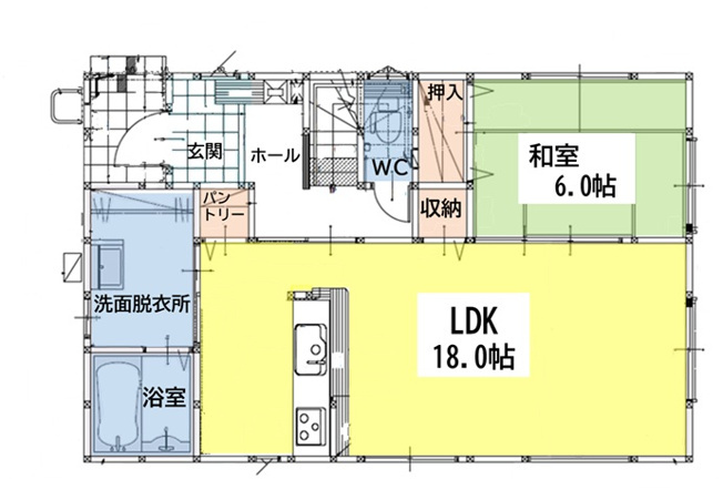 【間取り】 | 北九州市若松区二島5丁目2期 | ◆賃貸物件と売買物件の違いをご存じですか？
売買物件はクリーニングやリフォームが必要なお部屋がほとんどです。また新築物件はカーテンレールや網戸、TVアンテナがオプションとなり本体価格とは別になります。