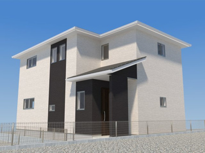 【外観パース】 | 北九州市若松区二島5丁目2期 | 【頭金0円、フルローン可能です♪】お支払期間も50年までOK。ピッタリな資金計画をご提案しますので、一緒に計画を建てて行きましょう♪複数の銀行からピッタリなパートナーをお探しします。