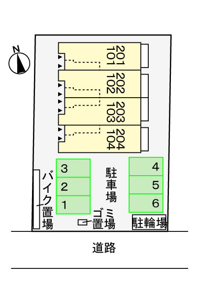 ラフレシールの区画図
