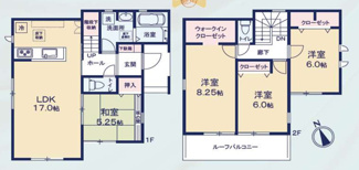 【間取り】 | 千葉市花見川区千草町　新築分譲住宅１号棟 | 千葉市花見川区千種町　１号棟　４LDK