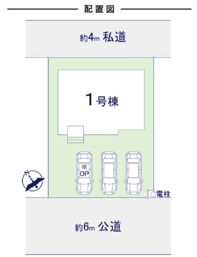 千葉市花見川区三角町１期の区画図