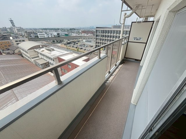 奈良パークハイツのバルコニー