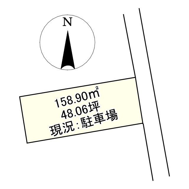 西条市朔日市778-14　売土地の土地図