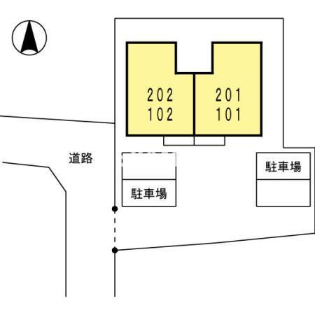 セジュールホワイトⅡの区画図