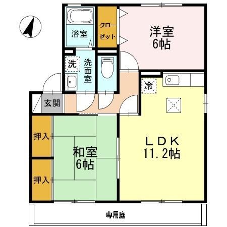 カーサ　フィオーレの間取り