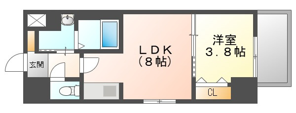 Ｓ－ＲＥＳＩＤＥＮＣＥ表町の間取り