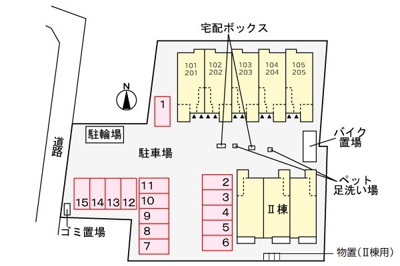 【駐車場】 | 川越市アパート（０２８１７８００１） | 駐車場