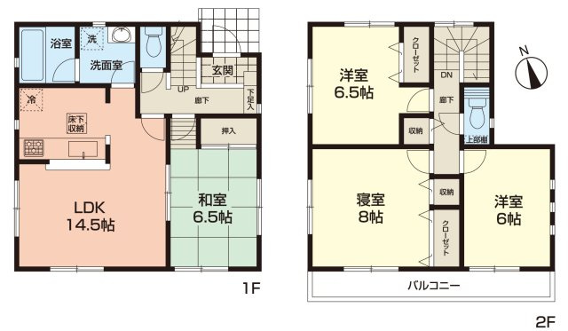 伊勢原市板戸　中古戸建の間取り
