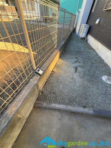 伊勢原市板戸　中古戸建の庭