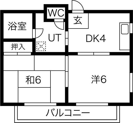 中砂ハイツの間取り