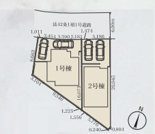 藤沢市天神町2期　新築戸建　全2棟2号棟の区画図