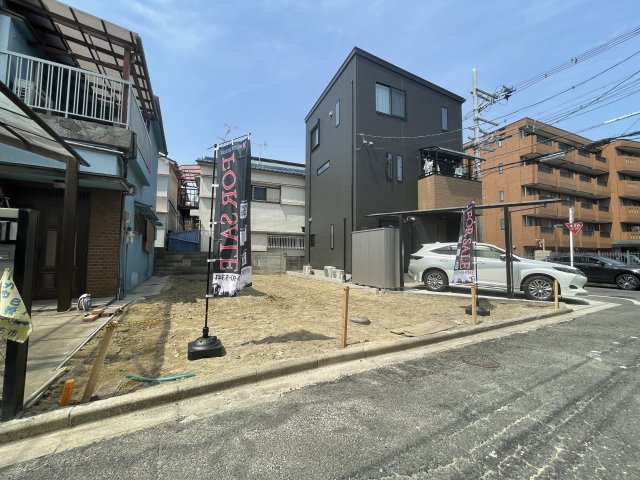 片鉾本町　新築戸建の前面道路含む現地写真