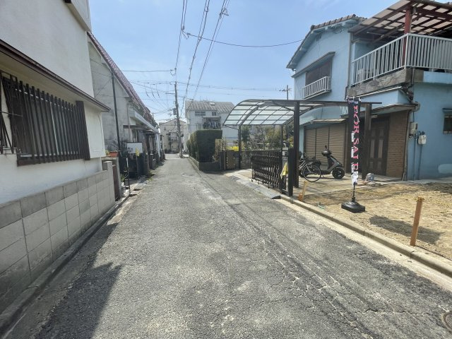 片鉾本町　新築戸建の前面道路含む現地写真