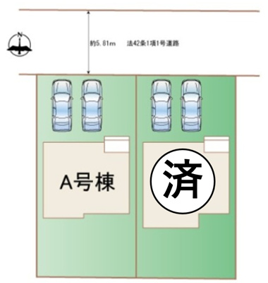 【区画図】 | 海老名市門沢橋6丁目 新築戸建 全2棟