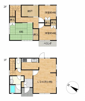 【間取り】 | 岩国市室の木町５丁目戸建