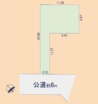 鶴ヶ島市富士見中古戸建の区画図