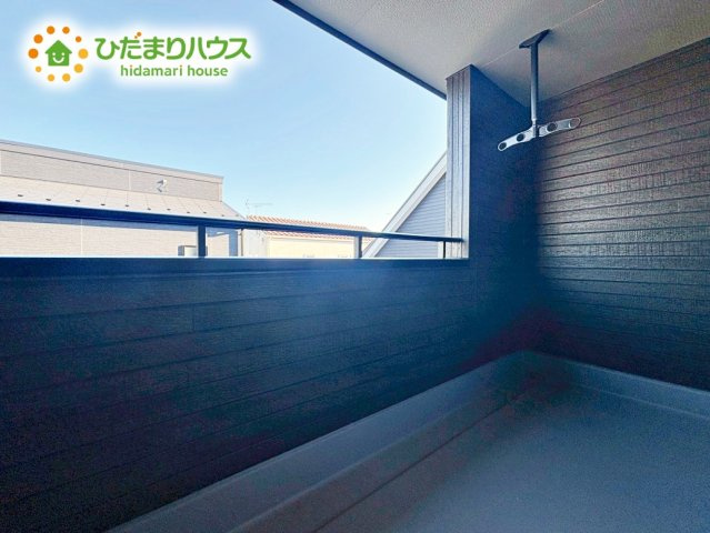 【バルコニー】 | ひたちなか足崎19期　新築戸建　1号棟 | 人気が高いインナーバルコニーを採用♪天候を気にせず洗濯物を干せ、紫外線も気にせずに済みます(*^^)v