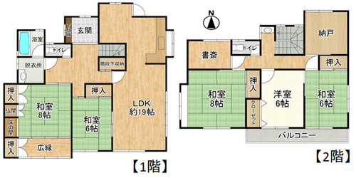 【間取り】 | 藤沢台６丁目 戸建