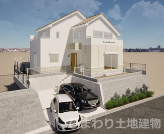 【外観】 | 座間市緑ケ丘1丁目  1号棟 2期 | イメージパース（完成時に現況と異なる場合は現況優先となります）