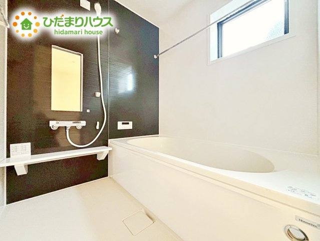【浴室】 | ひたちなか足崎19期　新築戸建　2号棟 | 今日も１日お疲れでした。広いお風呂で疲れを癒してください。