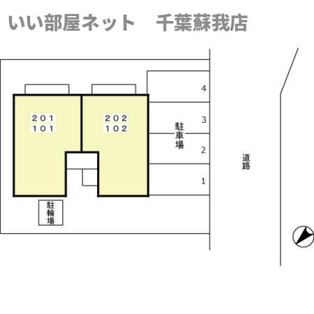 ハイカムールおゆみ野の区画図