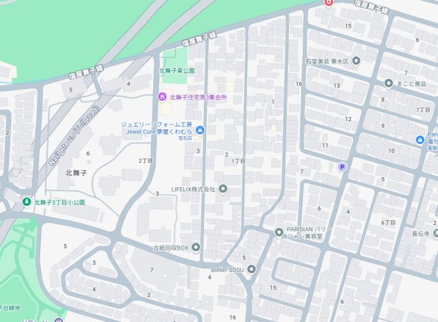 神戸市垂水区北舞子　新築一戸建ての地図