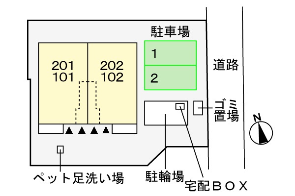 クォーツハウスの区画図