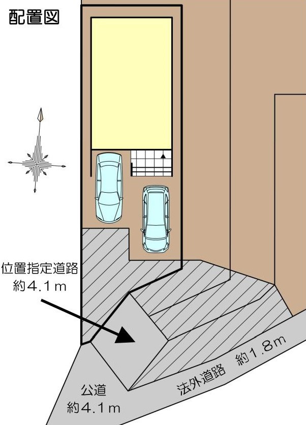 自然と寄り添う暮らし　新築住宅の区画図