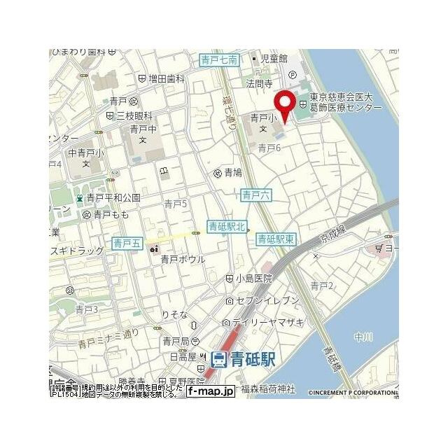 クレシア青戸の地図