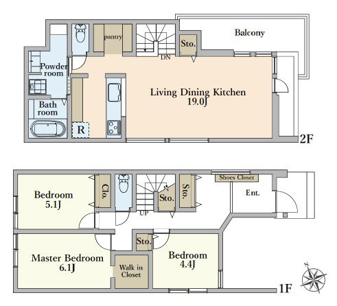 【参考プラン】 | 杉並区松庵３丁目　建築条件付売地　３区画 | 3LDK・建物面積94.14ｍ2・建物参考価格2200万