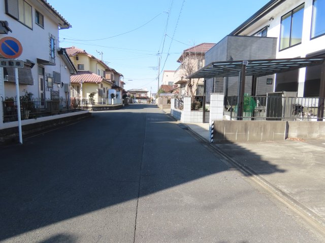 鶴ヶ島市脚折売地の前面道路含む現地写真