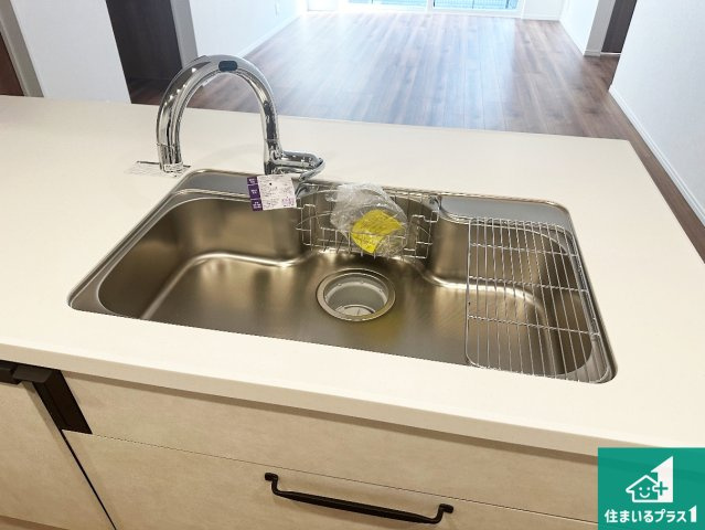 加東市南山　新築一戸建ての設備|広々としたシンクで食器洗いも楽々！