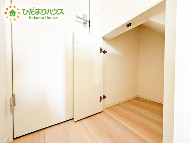 【収納】 | 笠間市旭町第8　新築戸建　1号棟 | ちょっとした収納があることで、消耗品のストックをするのにも便利です☆