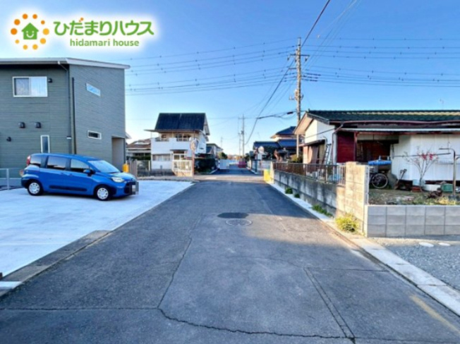 【前面道路含む現地写真】 | 笠間市旭町第8　新築戸建　1号棟 | 閑静な住宅地で叶える静かな暮らし(^^)/
