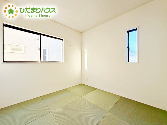 【和室】 | 笠間市旭町第8　新築戸建　1号棟 | リビングには和室が隣接し、お子様の遊び場や家事スペースにも大活躍です☆