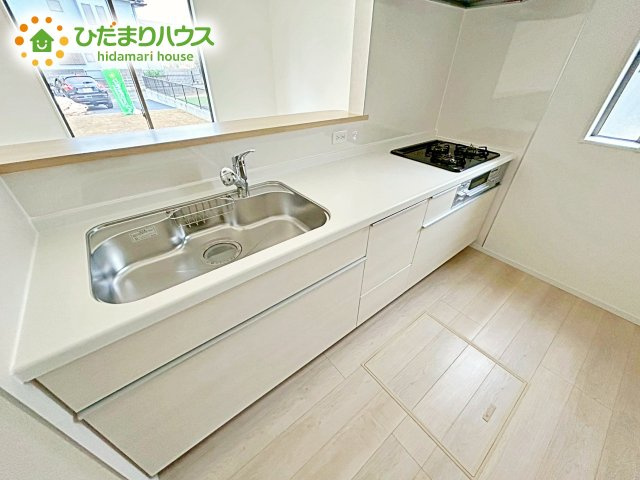 【キッチン】 | 笠間市鯉淵第7　新築戸建　1号棟 | 料理をしながらでも、ご家族との会話を楽しめる対面式キッチン♪