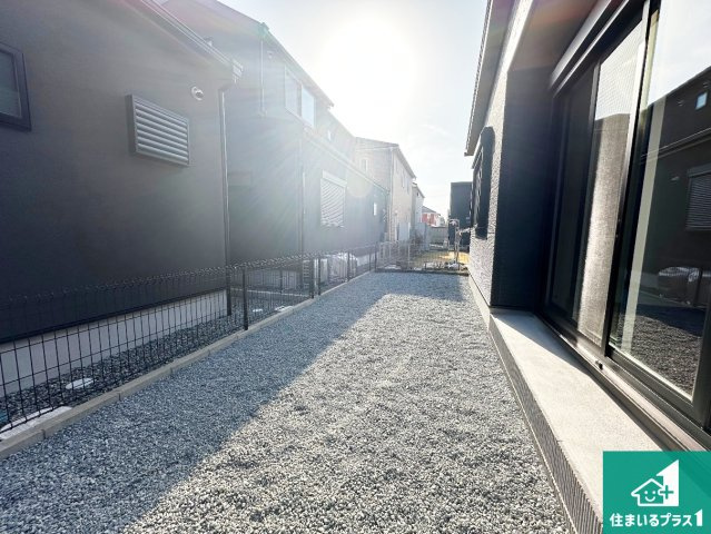 加東市南山　新築一戸建ての庭|洗濯物を干すスペースが広いのでご家族が多くても安心！