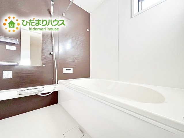 【浴室】 | 水戸市平須町1期　新築戸建 | 清潔感のある浴室はゆったり浸かれて日頃の忙しさから解放してくれます(^^♪