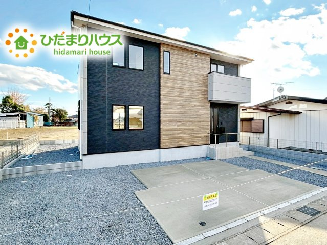 【外観】 | 水戸市平須町1期　新築戸建 | 長年住んでも飽きの来ないモダンでシンプルな外観が特徴です