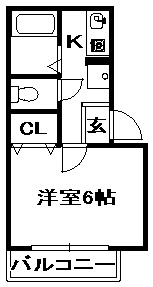 エスポワール宝塚の間取り
