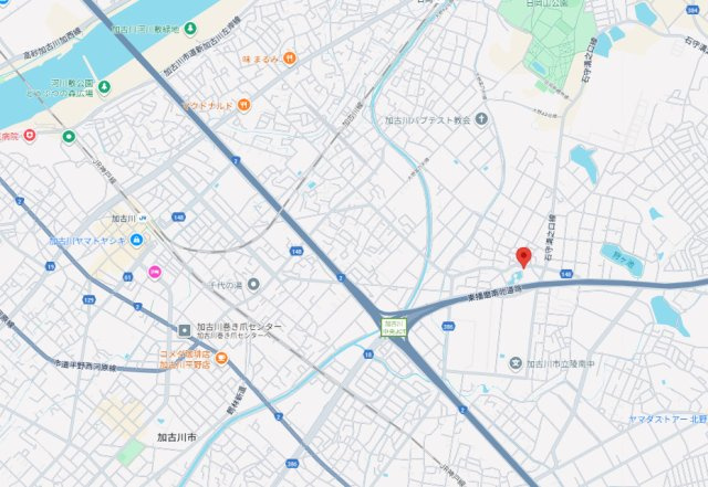 加古川市野口町水足3期（全2棟）1号棟の地図
