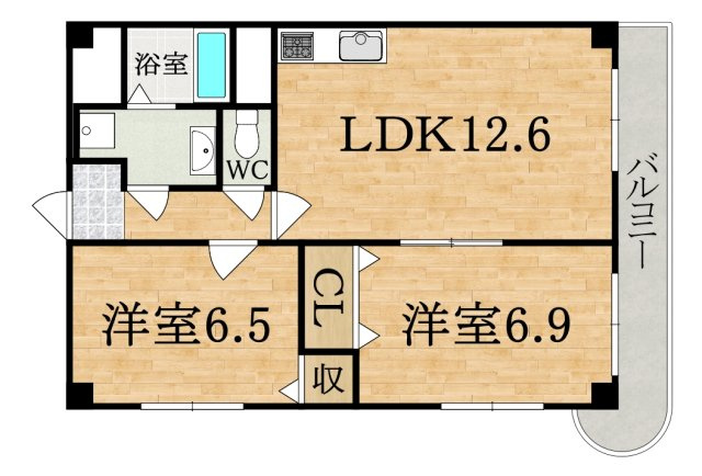 メゾン若草の間取り