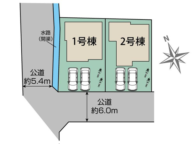 【区画図】 | 姫路市玉手2丁目（全2棟）2号棟 | 2号棟