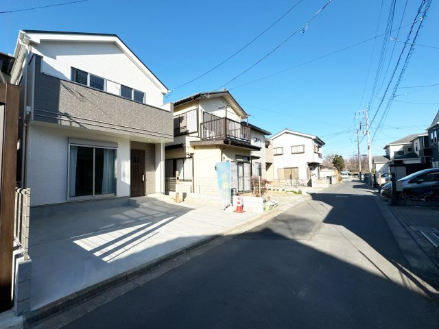 【前面道路含む現地写真】 | 入間郡三芳町北永井　新築一戸建住宅　全1棟　(ふじみ野店) | 閑静な住宅街にございます。