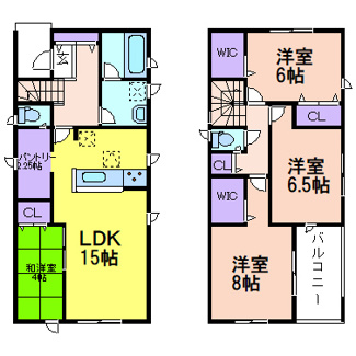 【間取り】 | クレイドルガーデン鹿沼市東町　第5 | 〇間取り〇
4LDK+2WIC　