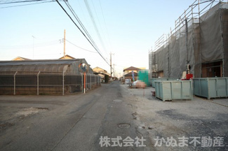 【前面道路含む現地写真】 | クレイドルガーデン鹿沼市東町　第5 | 〇北側前面道路〇
市道　幅員6.2ｍ
