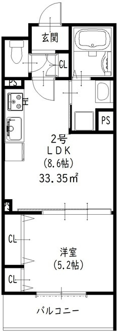 ピレーネ焼野の間取り