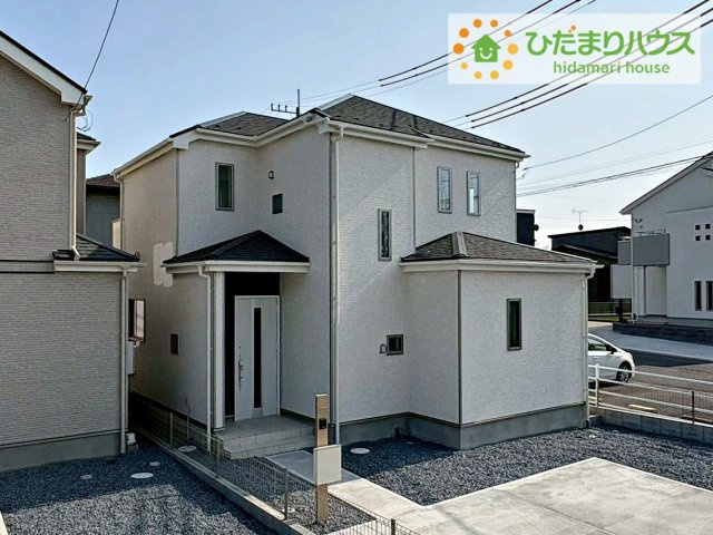 ひたちなか市足崎　新築戸建　A号棟の外観|スタイリッシュな外観です(^^)/