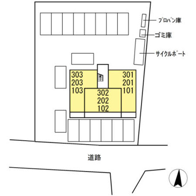 【区画図】 | メゾン　ギャラクシー